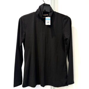NEW J McLaughlin Nora XS Black Knit Turtleneck Top Jersey Long Sleeve Shirt